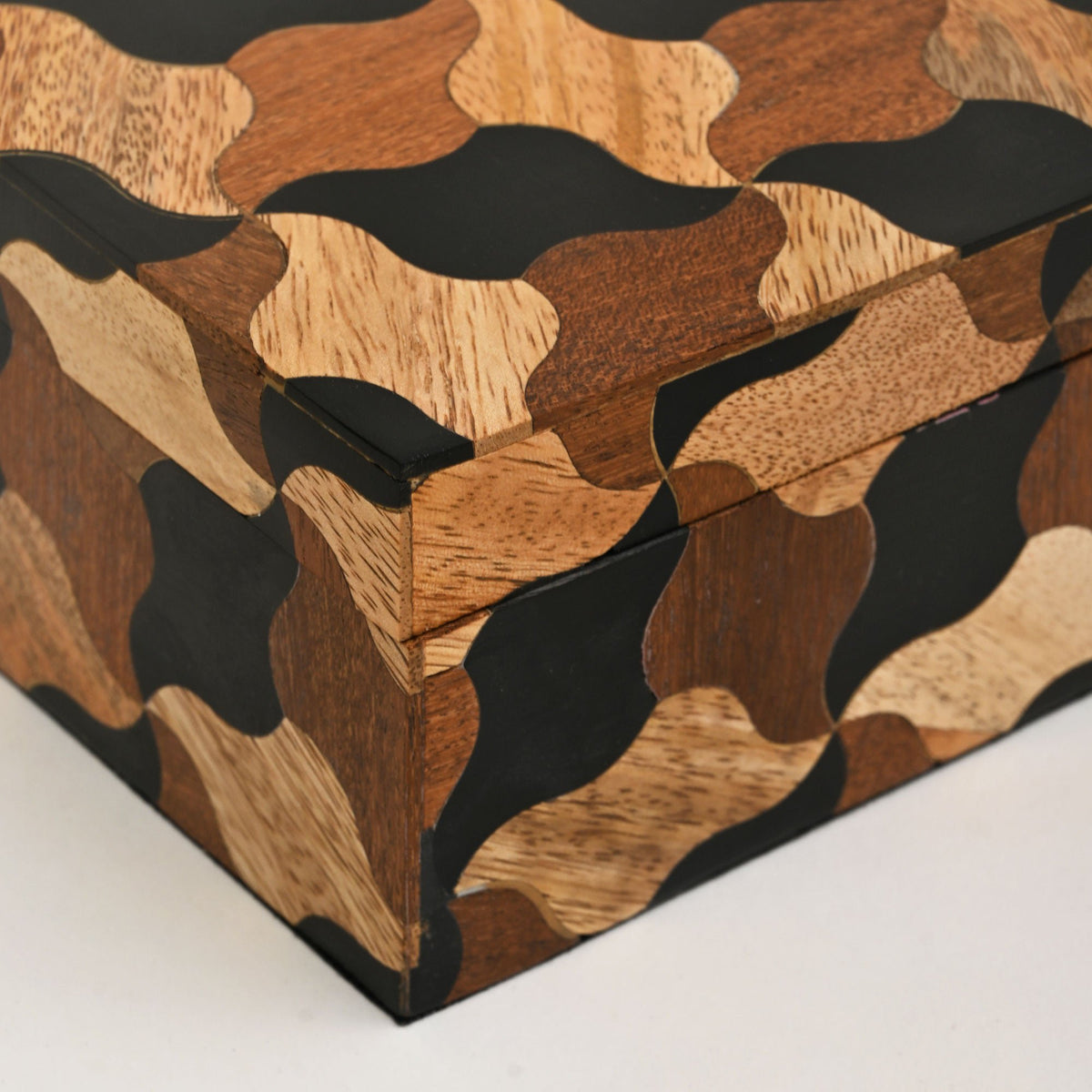 Mozaïek houten kist – set van 3