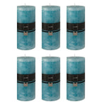 J-Line cilinderkaars - azuur - XXL - 140U