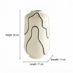 Sumi Aluminium Vaas – Crème Gepoedercoat Tafelblad Decor (30 cm)