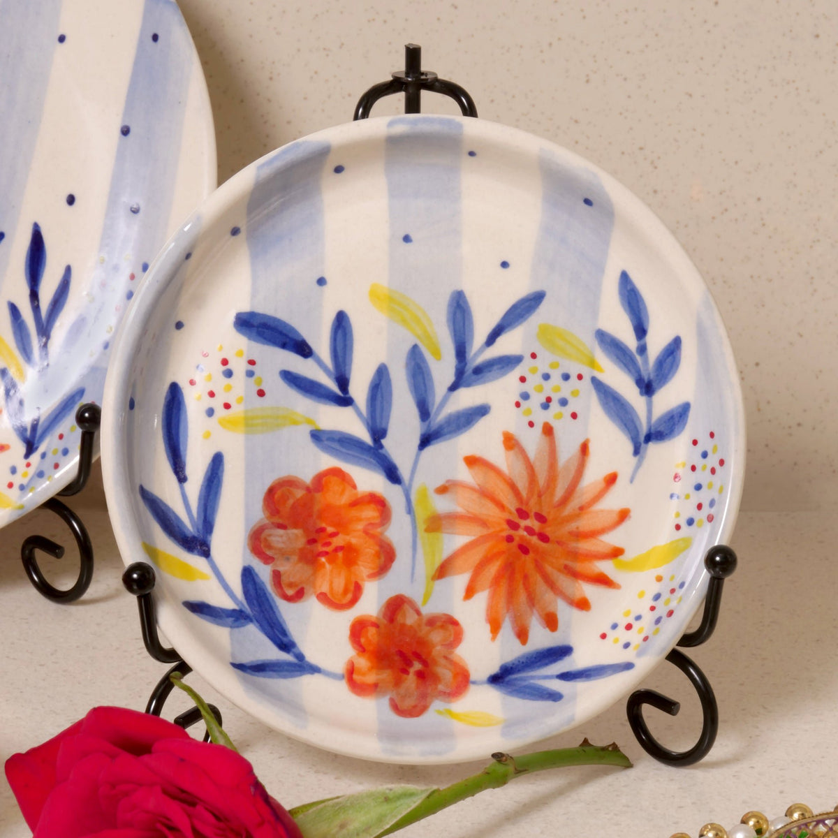 Meher Bord – Dessertbord – Geglazuurd Keramiek – 5 Inch