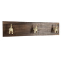 Wandkapstok 44x8x10 cm Bruin Hout