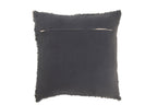 J-Line Kussen Tweed Pol/Katoen Blauw/Wit