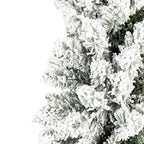 Kerstboom Groen Wit, Kunststof en Metaal 50x50x210 cm