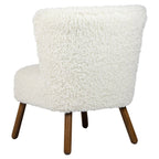 Stoel teddy krul wit 60x72x74cm