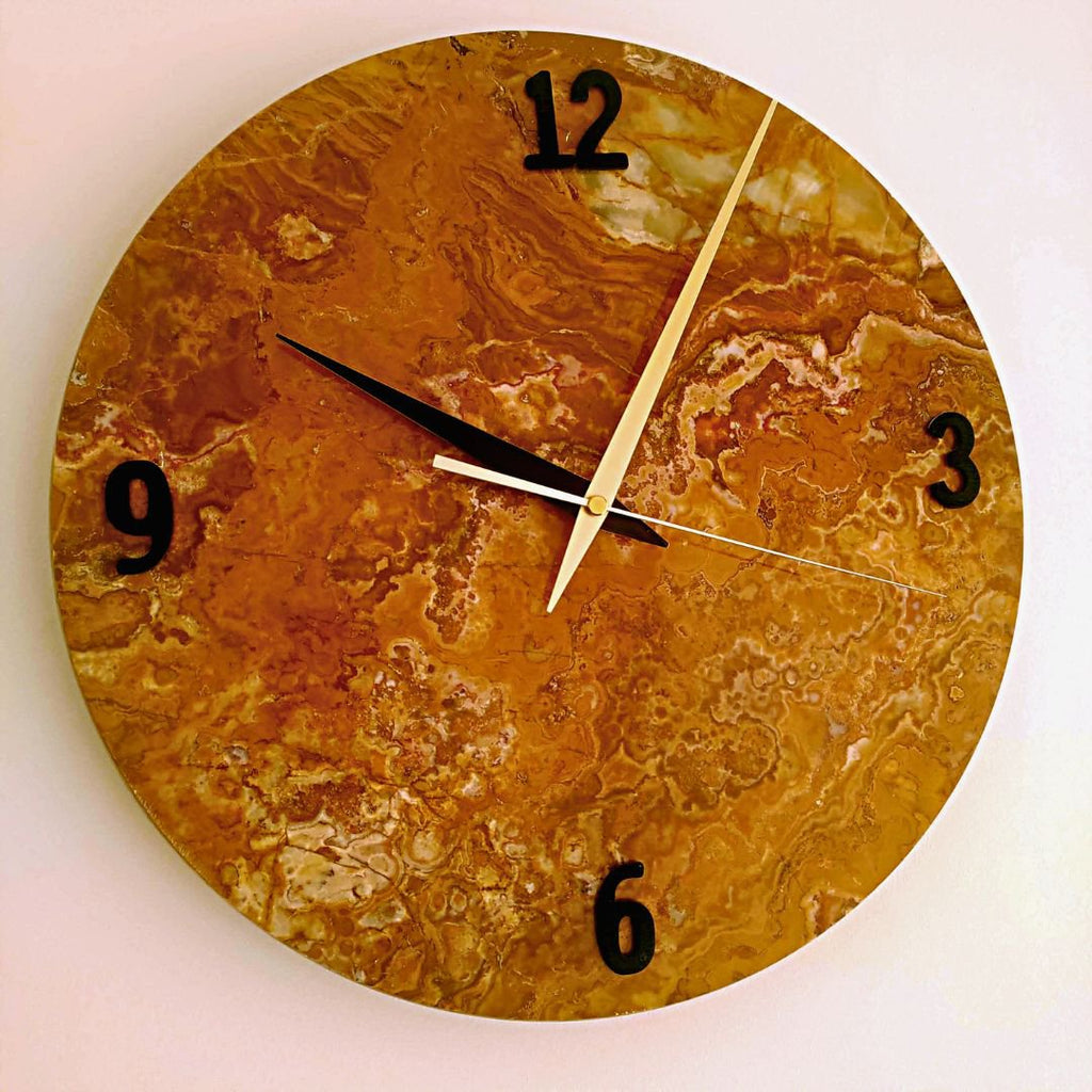 Ronde wandklok Onyx