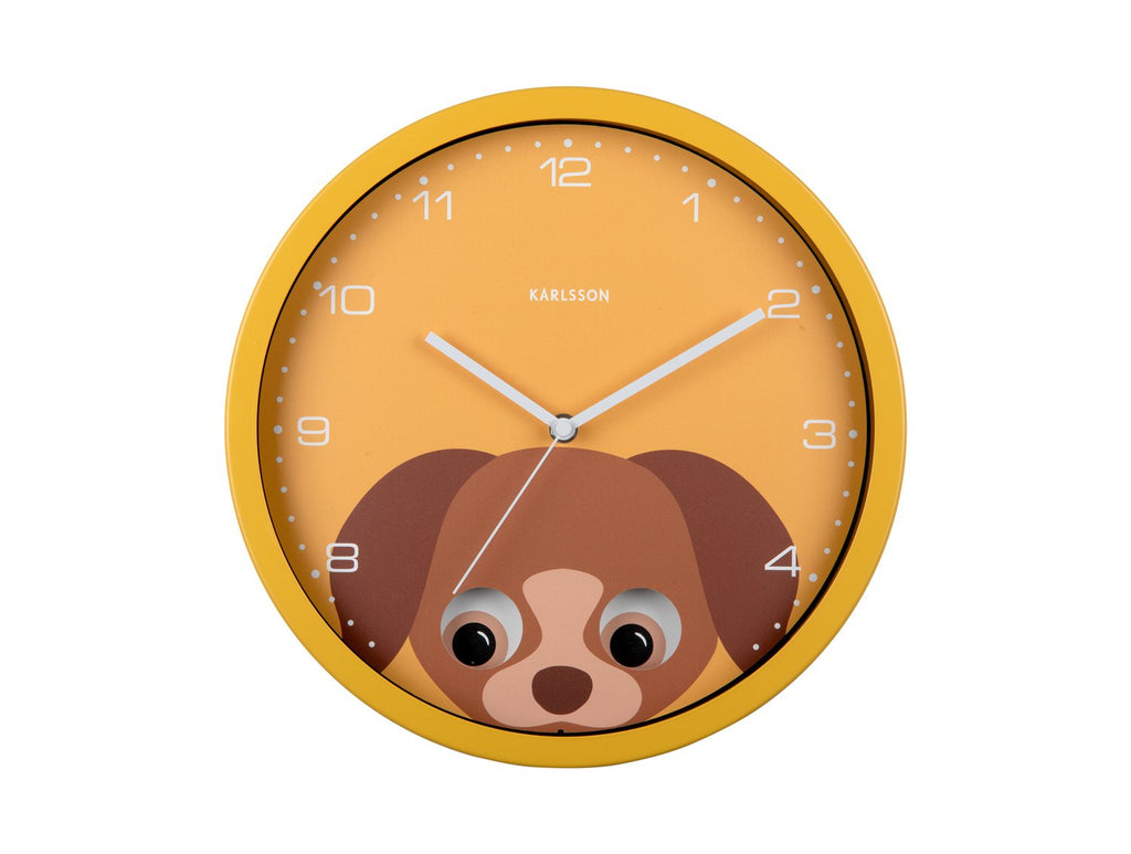 Wandklok Kiekeboe Hond