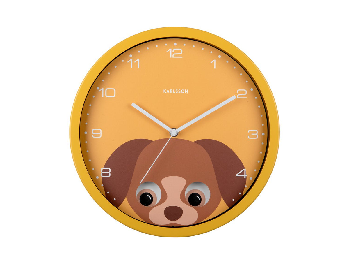 Wandklok Kiekeboe Hond