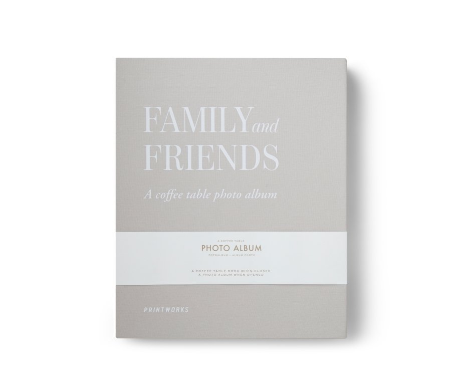 Printworks Fotoalbum - Family and Friends - Grijs