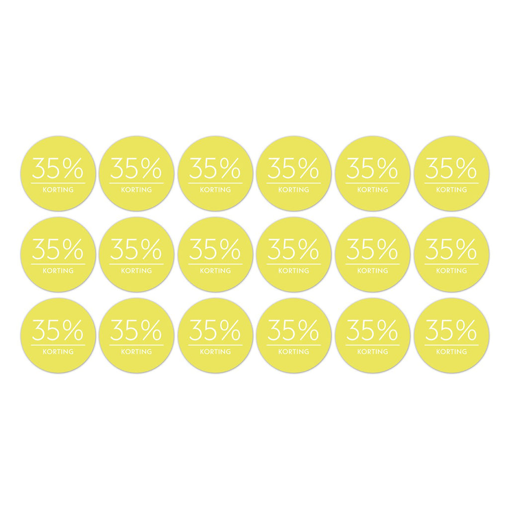 Kortingsstickers op rol - 500 stuks