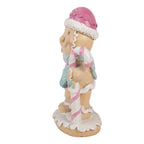 Kerstdecoratie Beeld Gingerbread man 9x6x16 cm Bruin Kunststof
