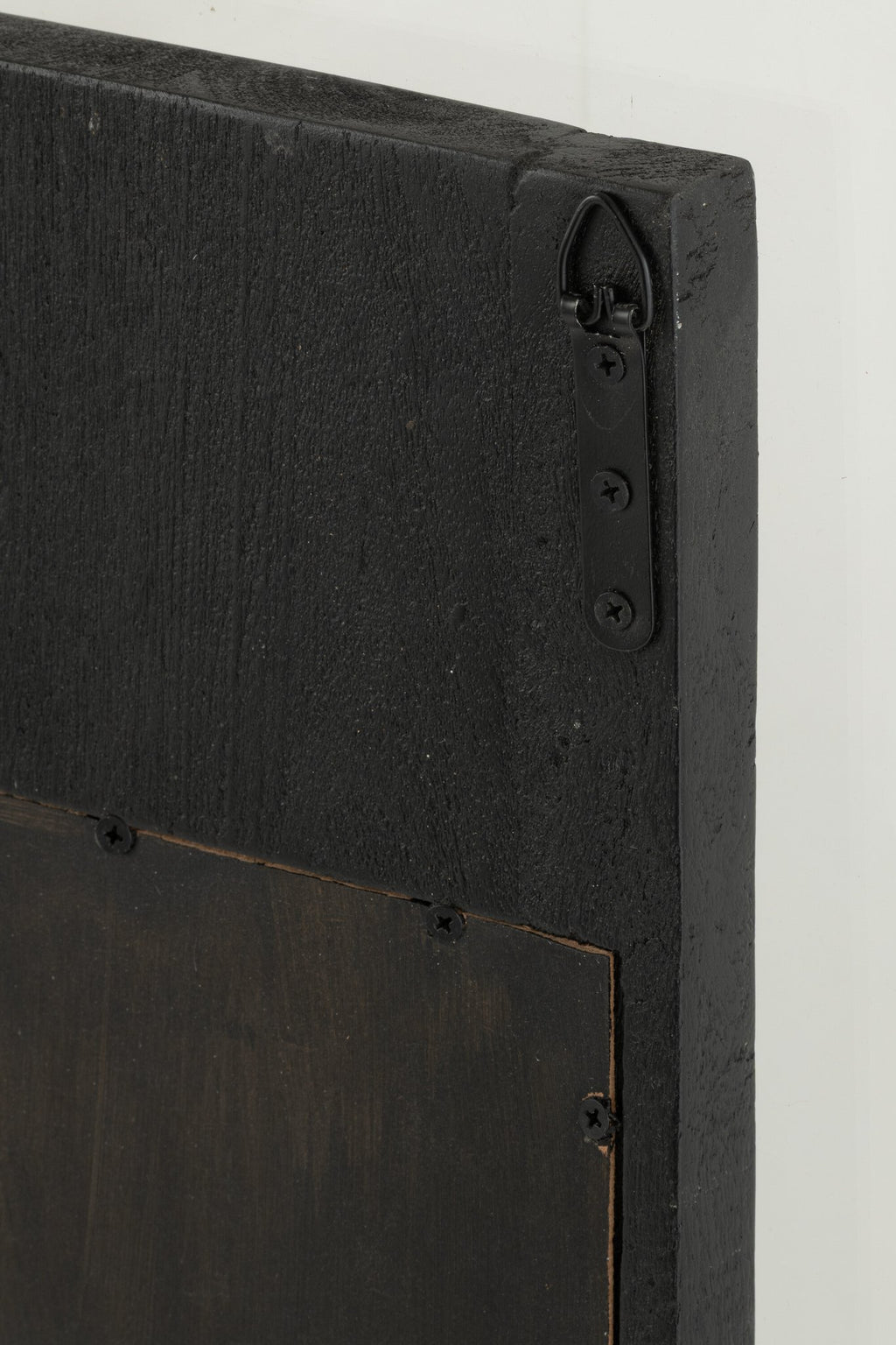 J-Line spiegel - hout - zwart - S