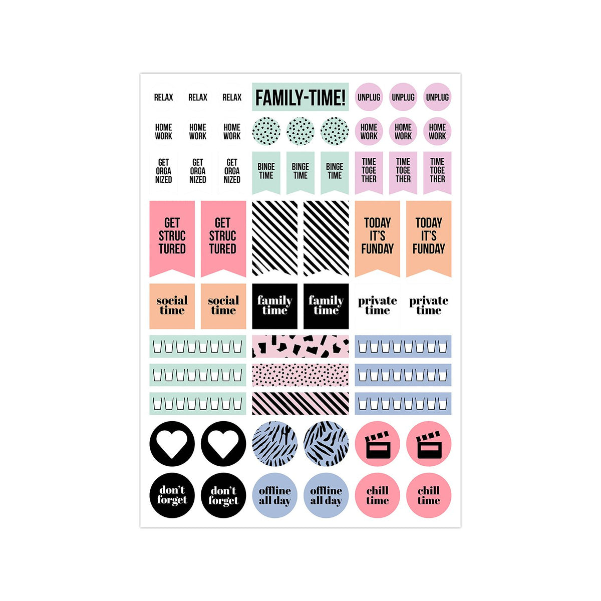 Stick it Stickerbook green, per 6 stuks