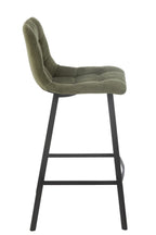 J-Line Barstoel Kent Metaal/Polyester Groen