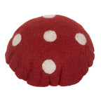 Decoratie Paddenstoel 14x14x17 cm Rood Vilt