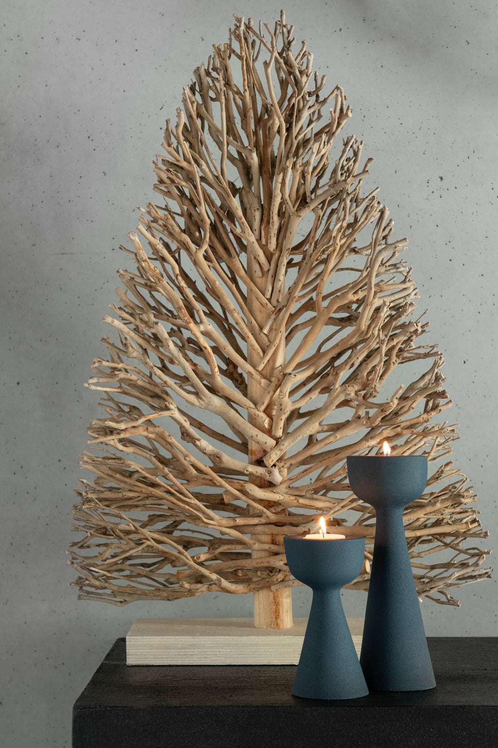 J-Line Kaarshouder Cone Aluminium Blauw Small