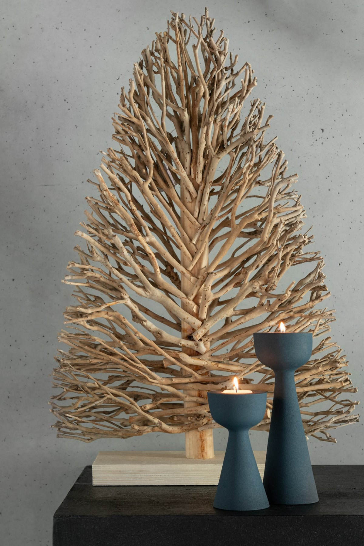 J-Line Kaarshouder Cone Aluminium Blauw Small