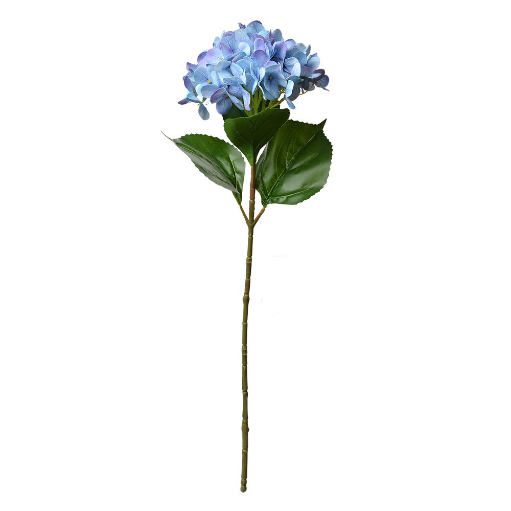 Kunstbloem Hortensia 68 cm Blauw Kunststof