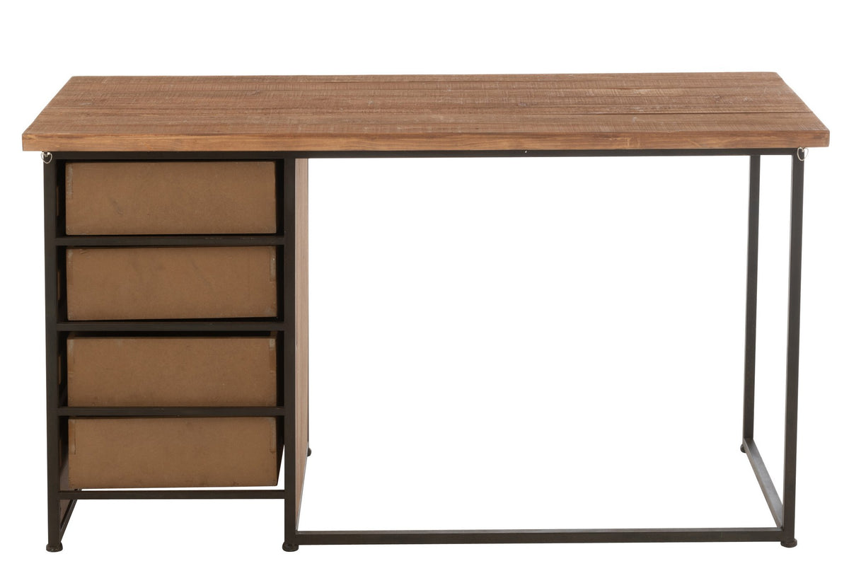 J-Line bureau Moa - hout - naturel