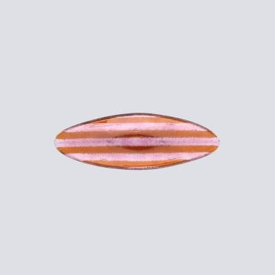 Artisano ovale kleine 26x9 magenta strepen
