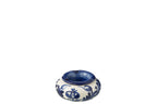 J-Line asbak Granada - keramiek - wit/blauw - small