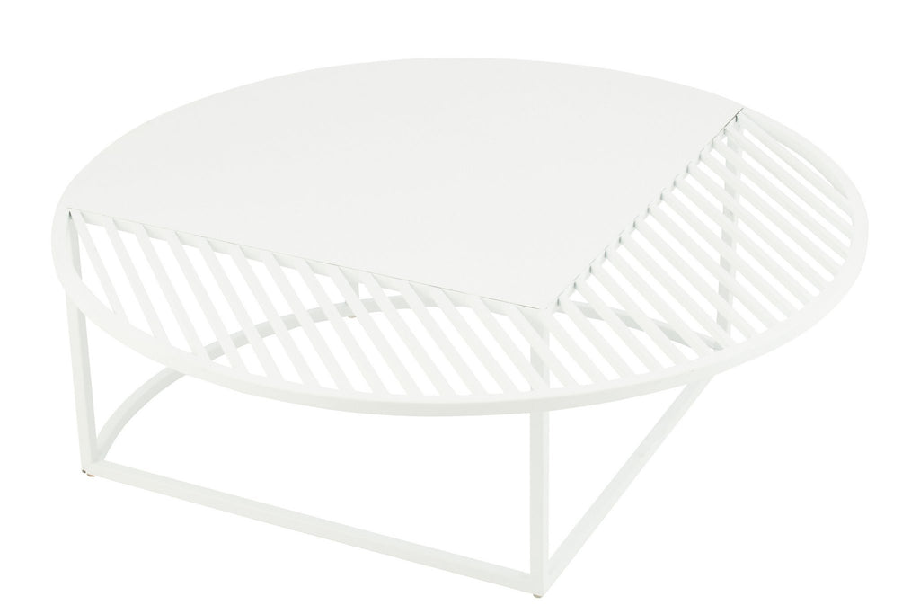 J-Line bijzettafel Outdoor Rond - metaal - wit