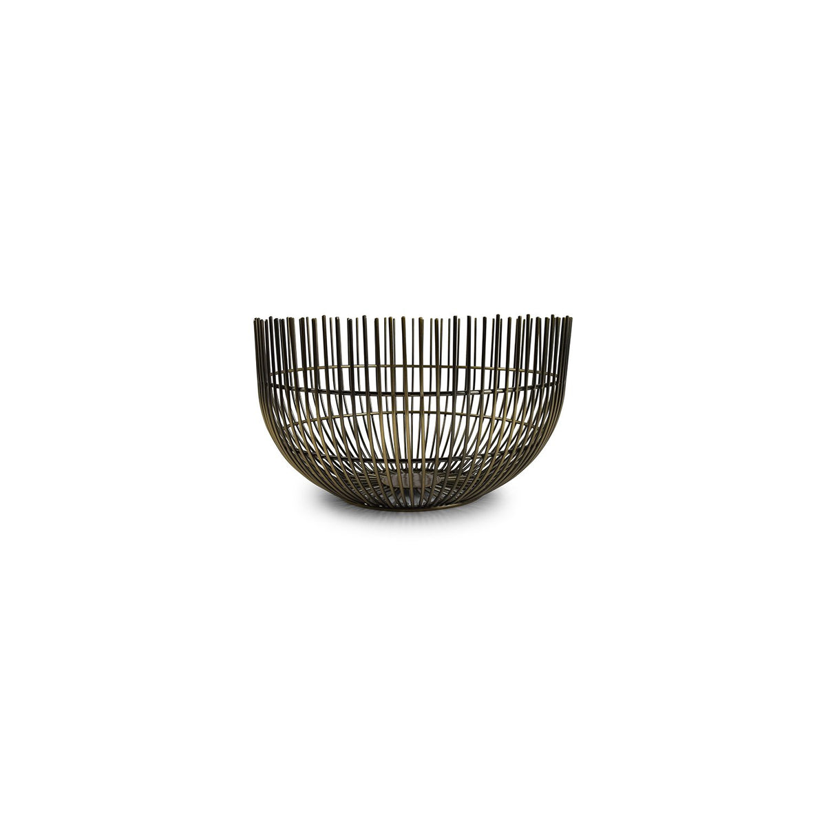 Draadmand 21xh12cm vintage gouden iris