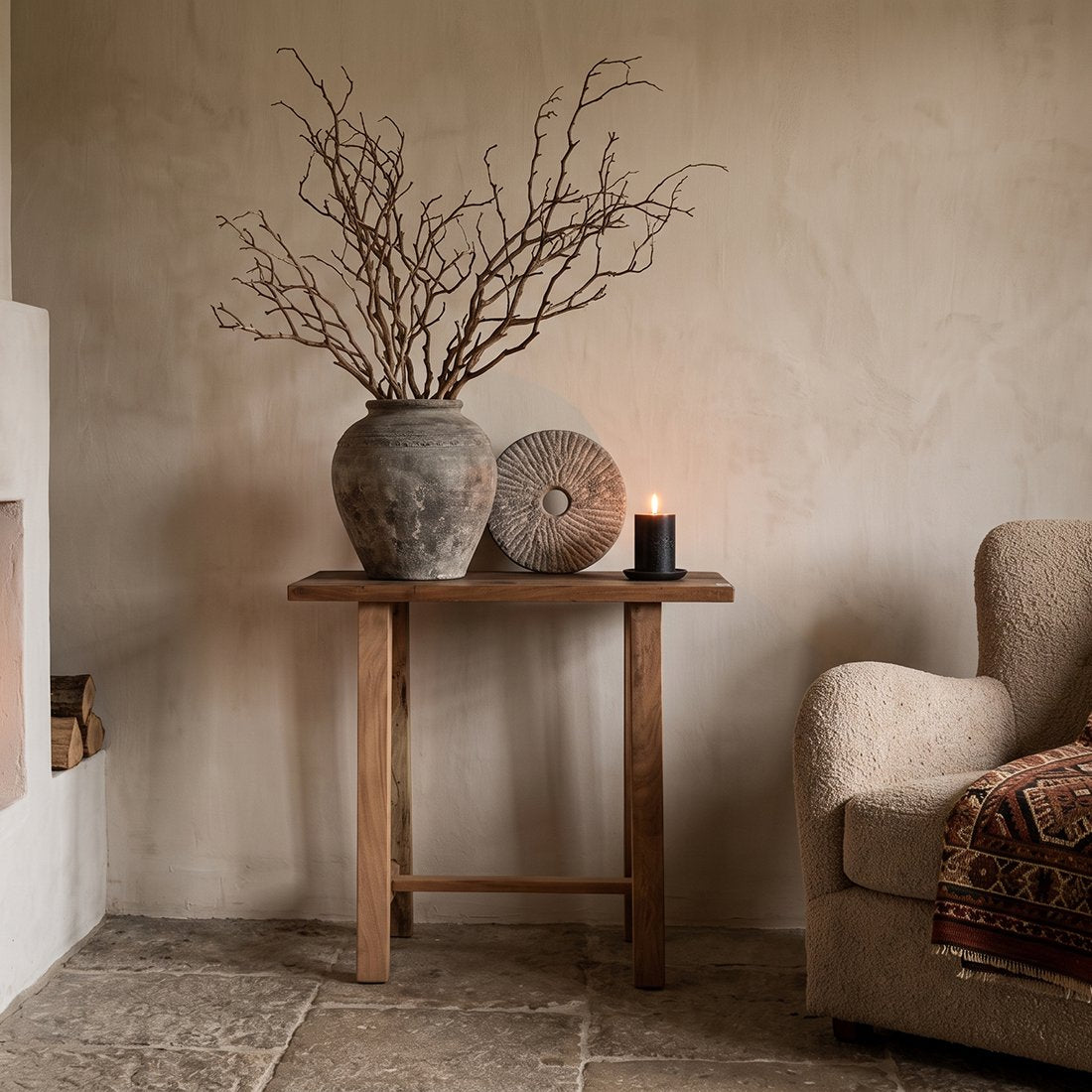 Farmwood sidetable - FSC-gerecycled hout