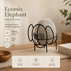 Duurzaam Ecomix Olifantsculptuur met Ijzeren Voeten