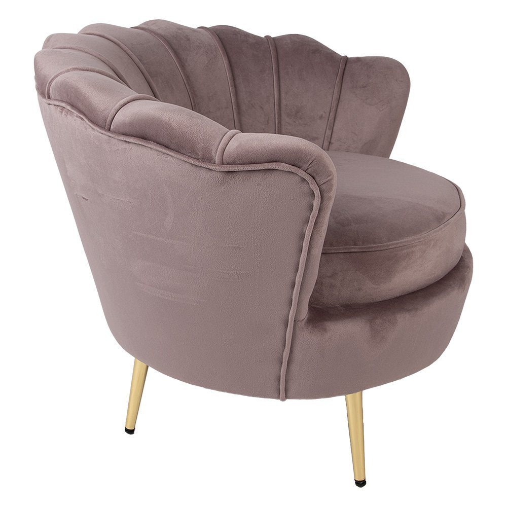 Fauteuil 83x75x76 cm Roze Textiel