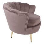 Fauteuil 83x75x76 cm Roze Textiel