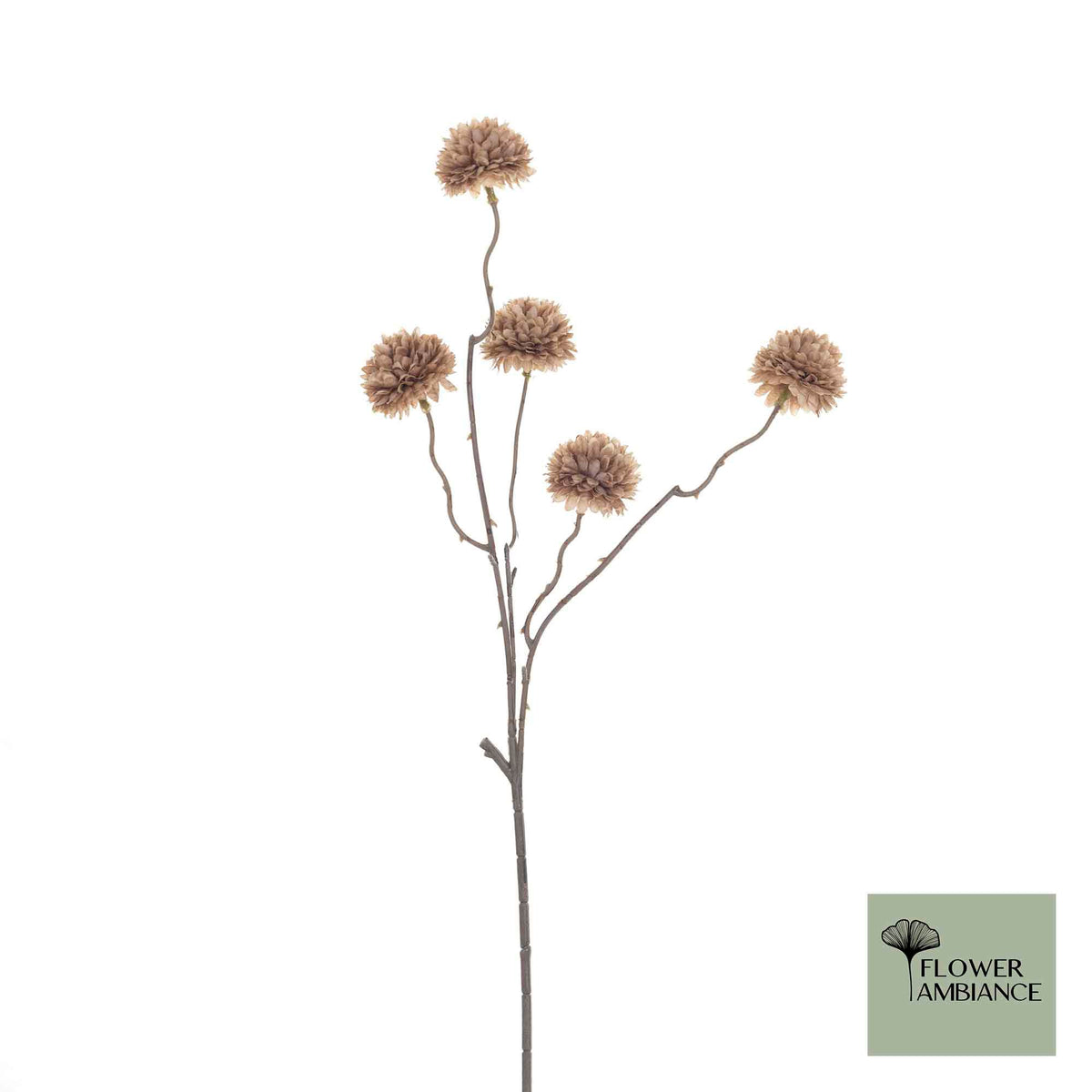 Pompom antique brown 53cm