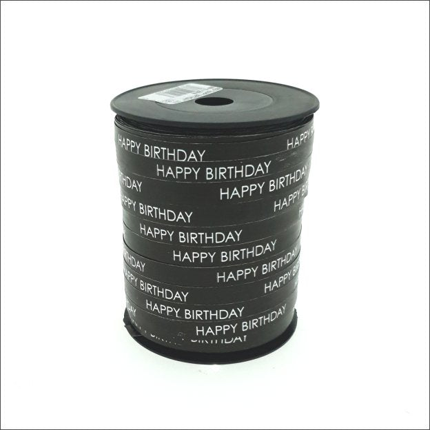 Paperlook - krullint - Happy Birthday - 10 mm x 250 meter
