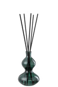 J-Line geurolie Cedar breeze - glas - donkergroen - small