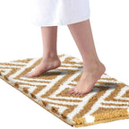 Egyptische superzachte ronde badmat van microvezel, 2000 gsm (40x60 cm), verpakking van 1 | Absorberende antislipvloermat