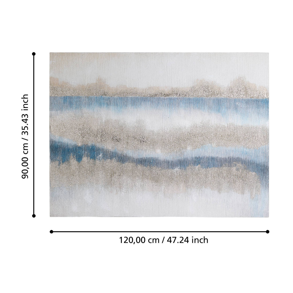 Schilderij Alaminos Wit 120x90 cm