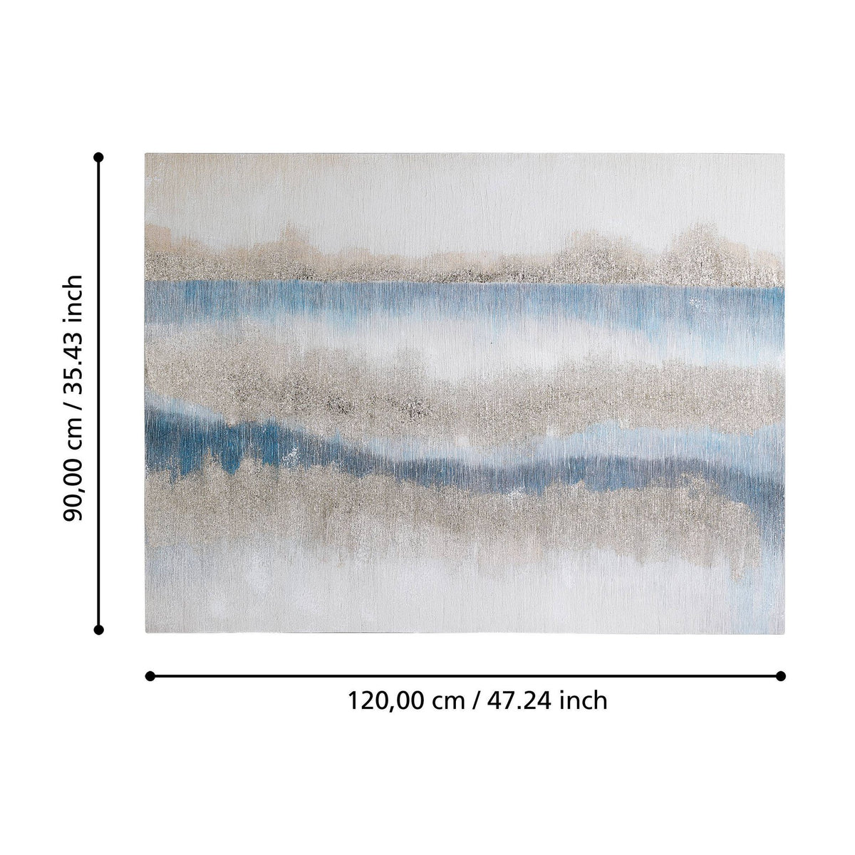 Schilderij Alaminos Wit 120x90 cm