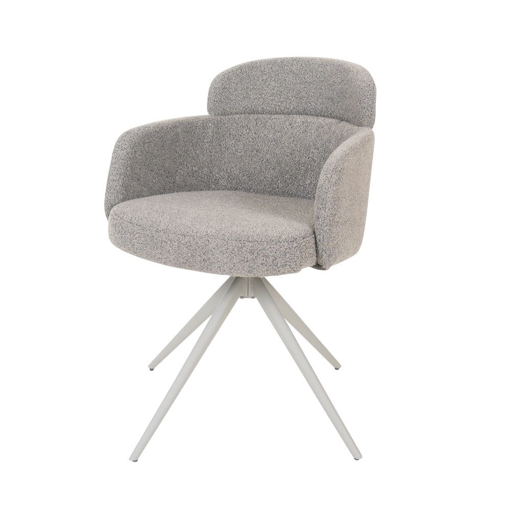 Eetkamerstoel Chase bouclé bruin
