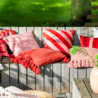 Dutch Decor Ruby - Kussen 45x45 cm Aurora Rood - rood