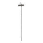 Vogelbad 14x13x86 cm Bruin IJzer Vogeldrinkbak