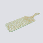 Gouden schotel hand groot 45x23 goud en wit