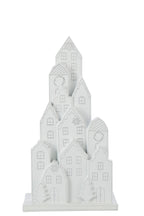 J-Line decoratie Huis Klassiek - polyresin - wit/zwart