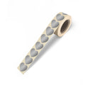 Silver mini hearts - Cadeaustickers op rol - 500 stuks