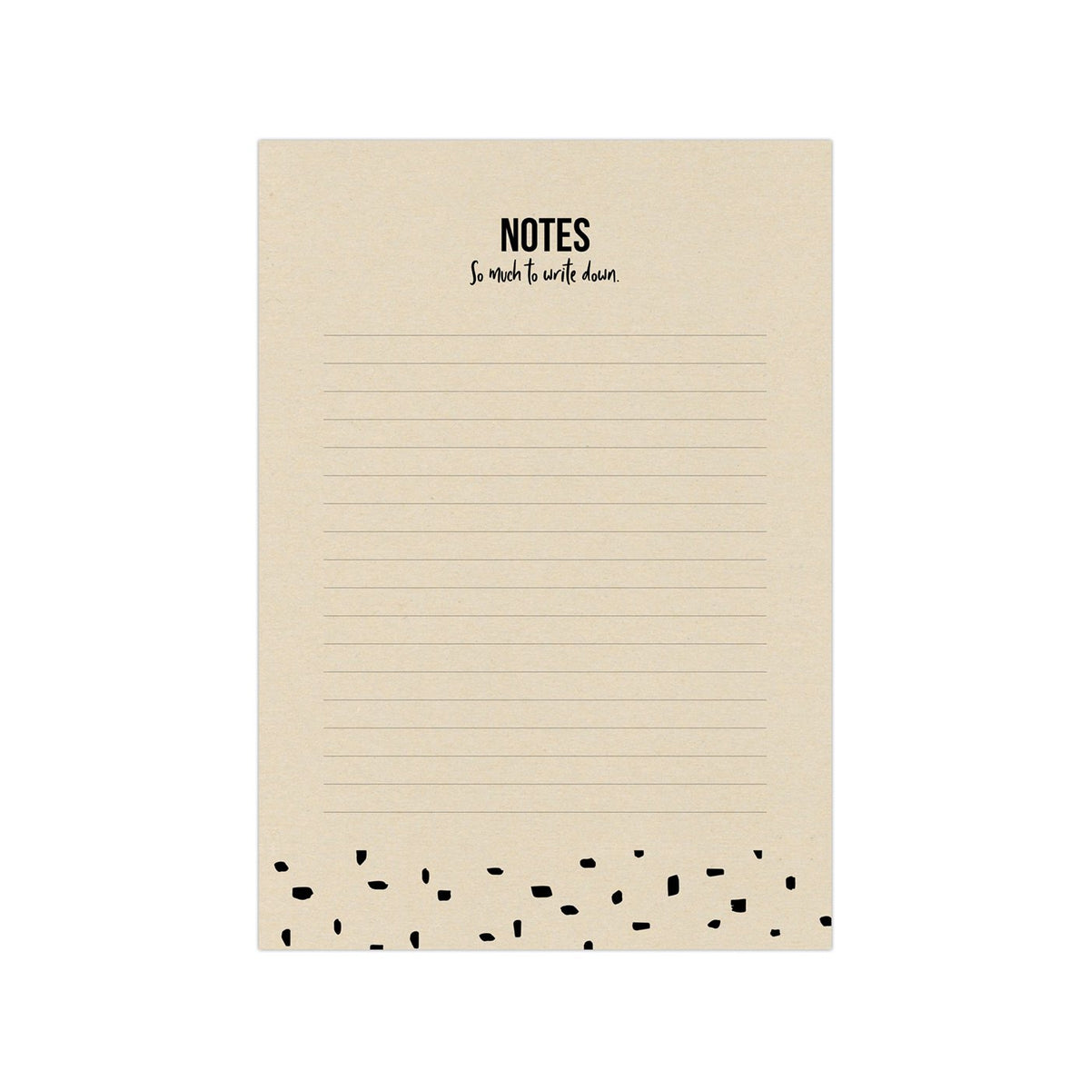 A6 Noteblock gerecycled papier Notes Minimal Dots, per 6