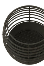 J-Line vuurschaal Rond Rinds - ijzer - zwart - M