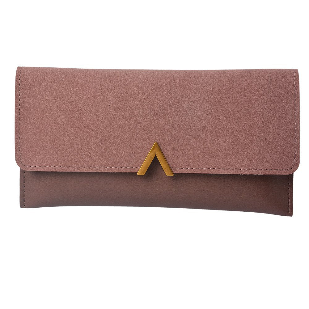 Portemonnee 19x10 cm Roze Kunstleer
