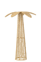 J-Line decoratie Palmboom - ijzer/papier - naturel - L