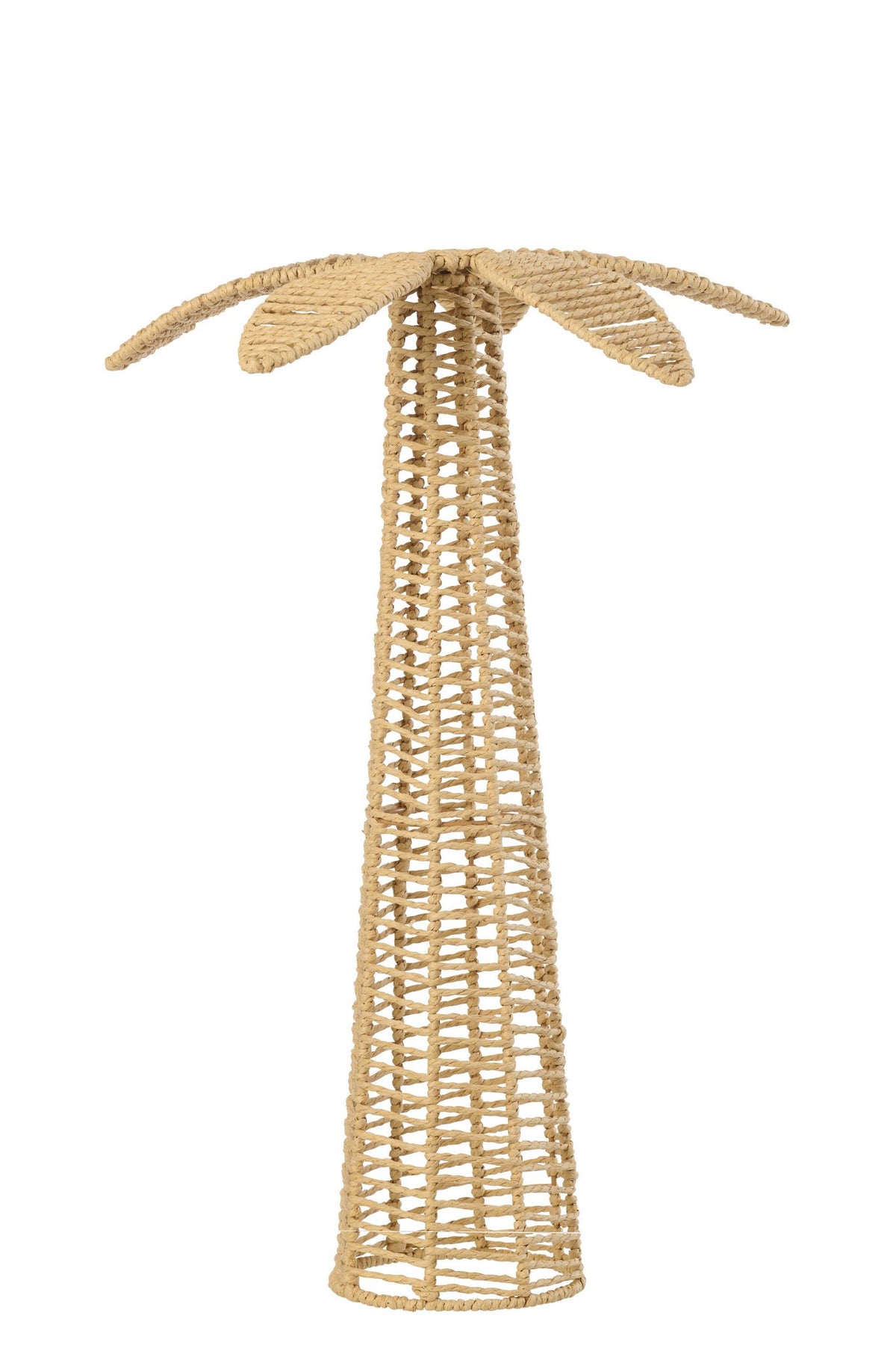 J-Line decoratie Palmboom - ijzer/papier - naturel - L