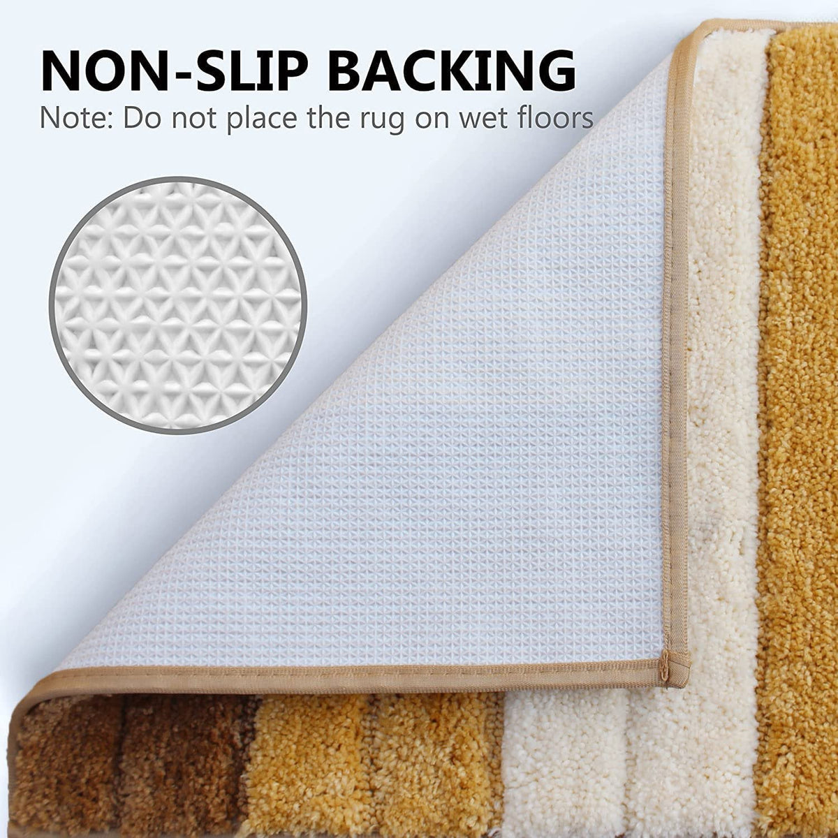 Microvezel rechthoekige luxe badmat zacht antislip 40x60 cm 1-pack | Ultra-absorberend badkamertapijt, wasbaar