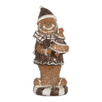 Kerstdecoratie Beeld Gingerbread man 8x8x20 cm Bruin Kunststof