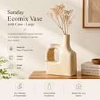 Sarafay Ecomix Vaas met Riet - Groot